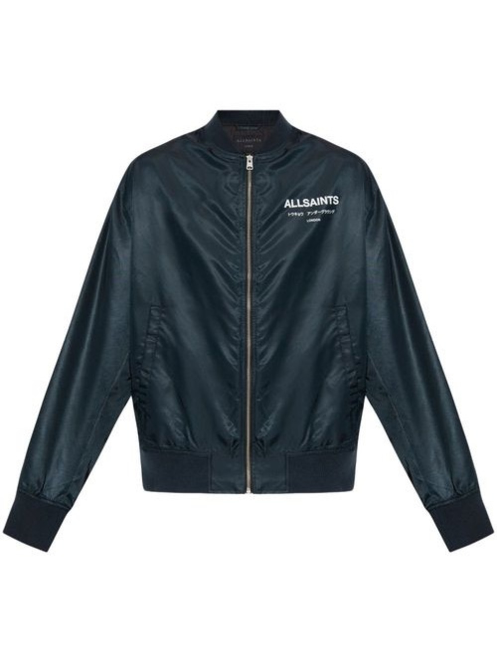AllSaints Men's Navy Bomber Jacket